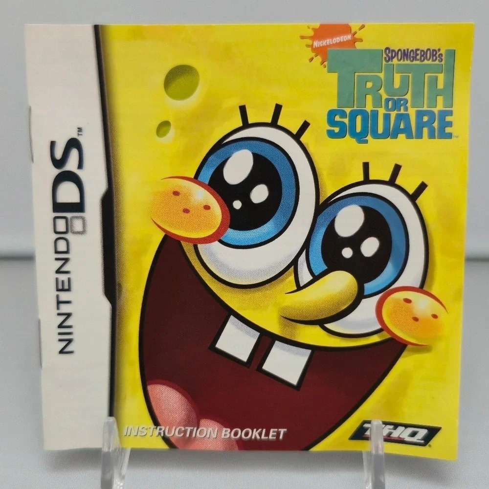SpongeBob SquigglePants 3D & Truth or Square - Nintendo DS - 2 Games Tested